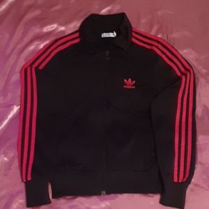 RARE FIND Fuchsia colored Adidas FZ Trefoil Jacket